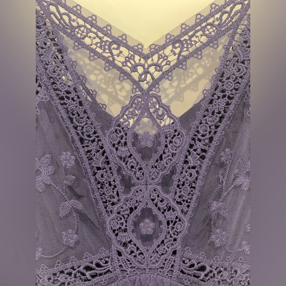 Free People Purple Boho Lace Dress - Picture 2 of 4